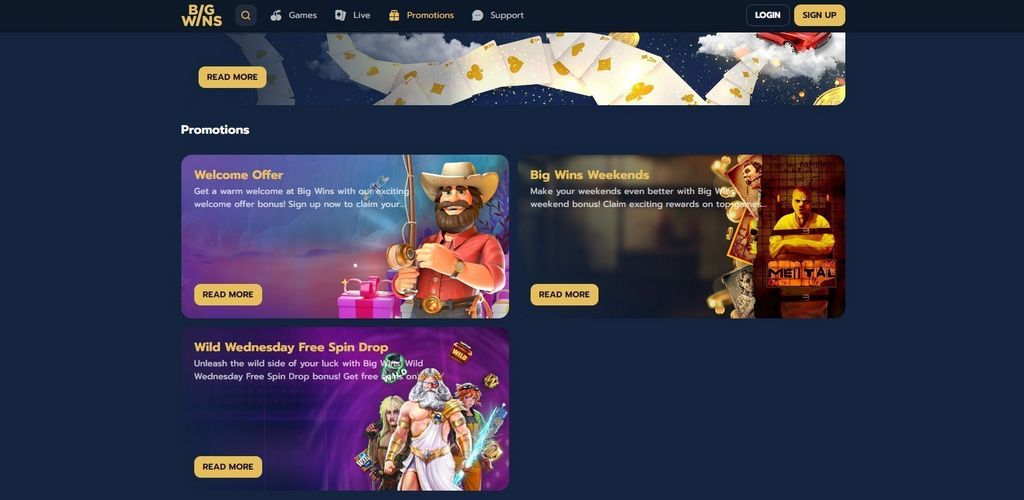 Big Wins Gambling establishment on mobile